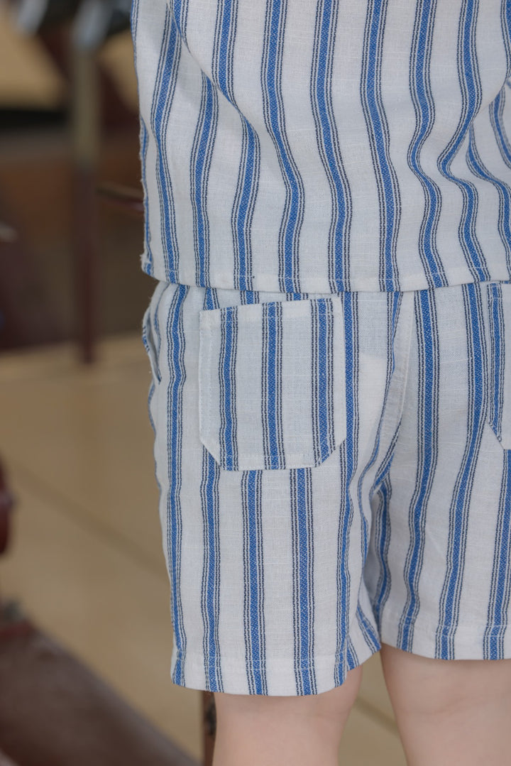 Milky Stripe Linen Short