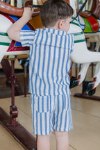 Stripe Linen Short