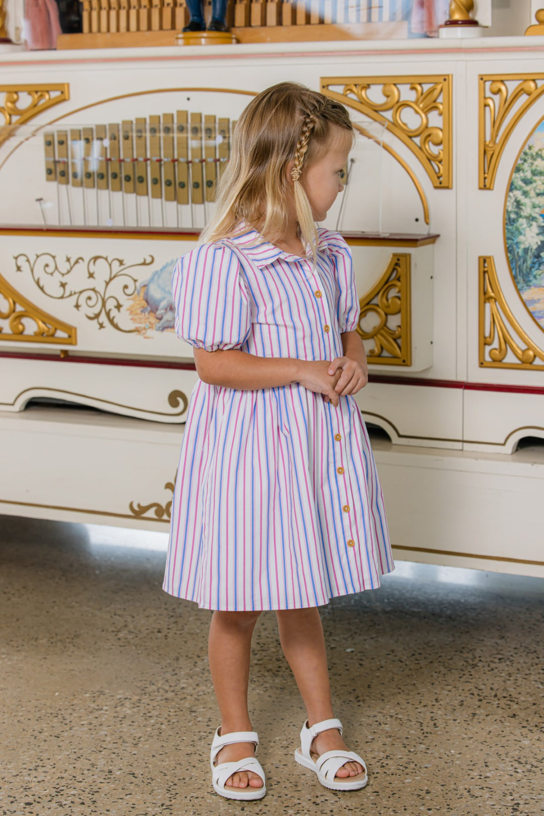 Milky Summer Stripe Dress