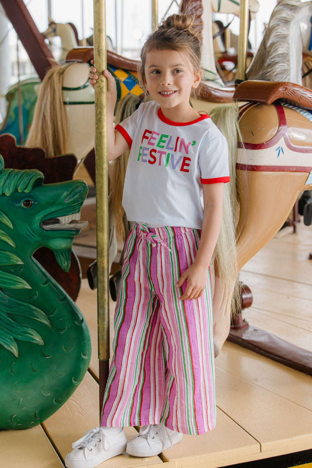 Milky Crinkle Stripe Pant
