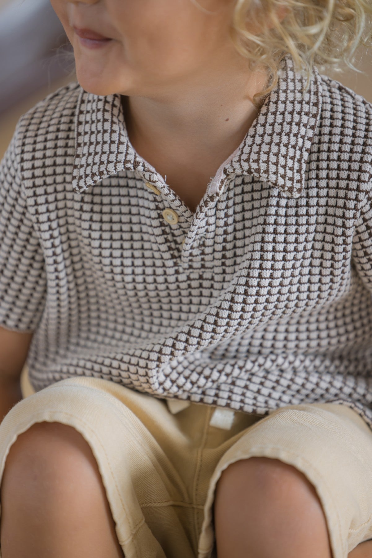 Milky Chocolate Knit Polo