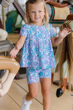 Paisley Bloom Bike Short