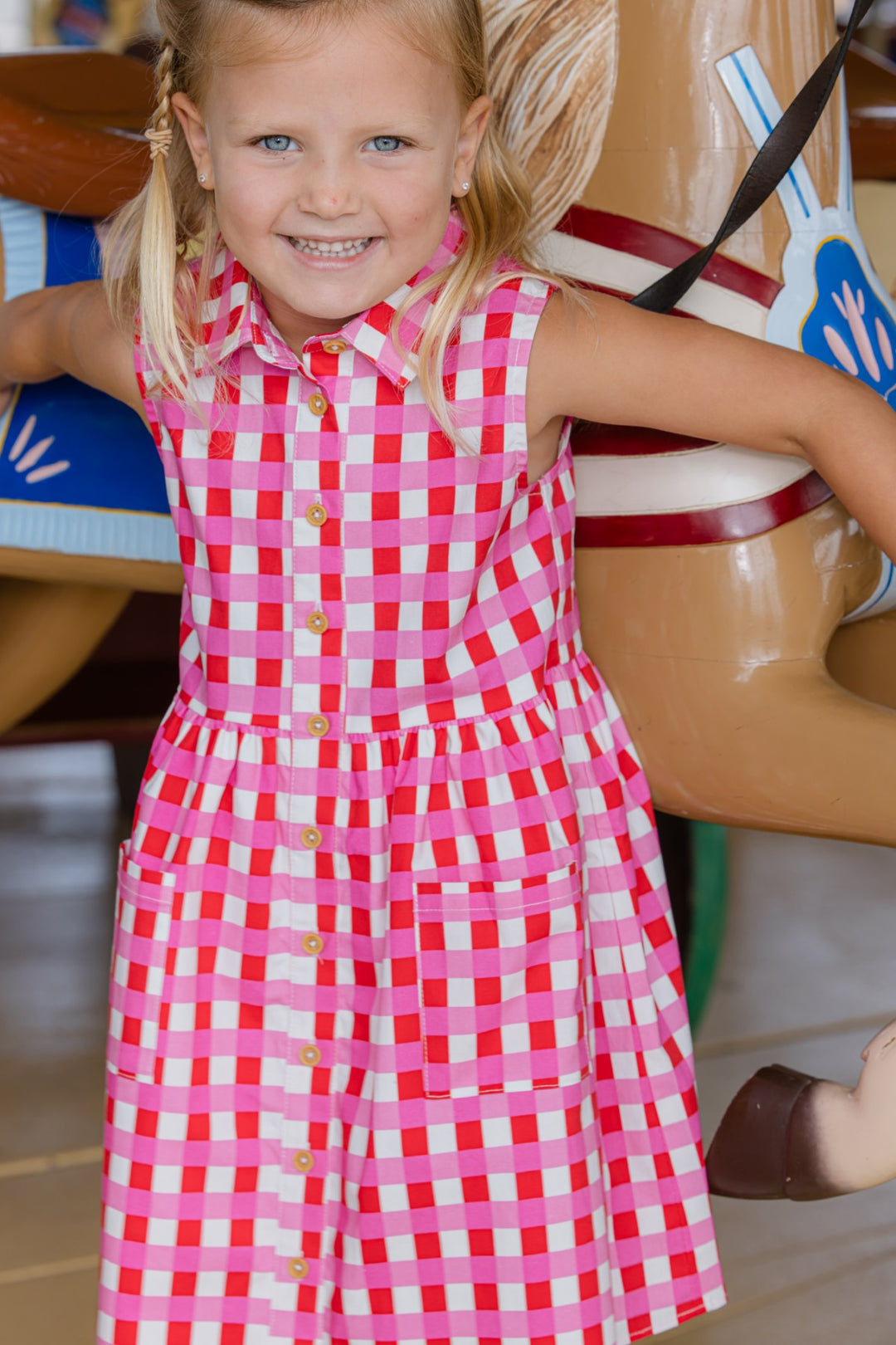 Milky Lollipop Check Dress