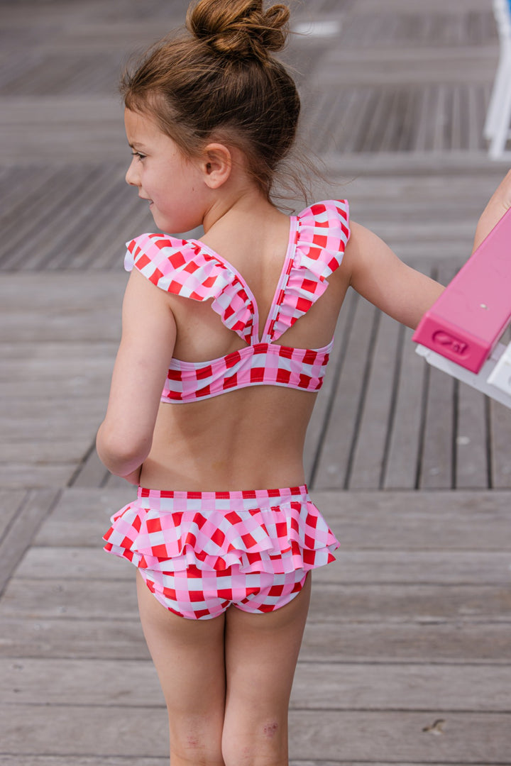 Milky Lollipop Check Bikini