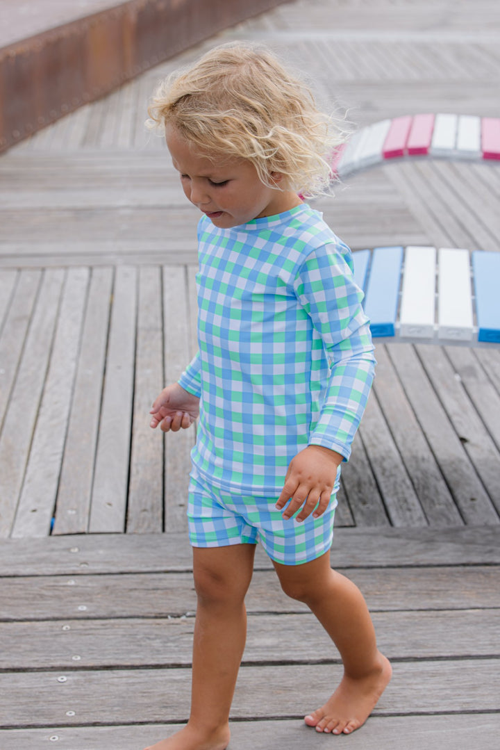 Milky Check Rash Vest