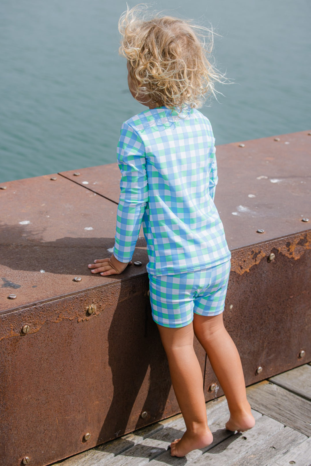 Milky Check Rash Vest