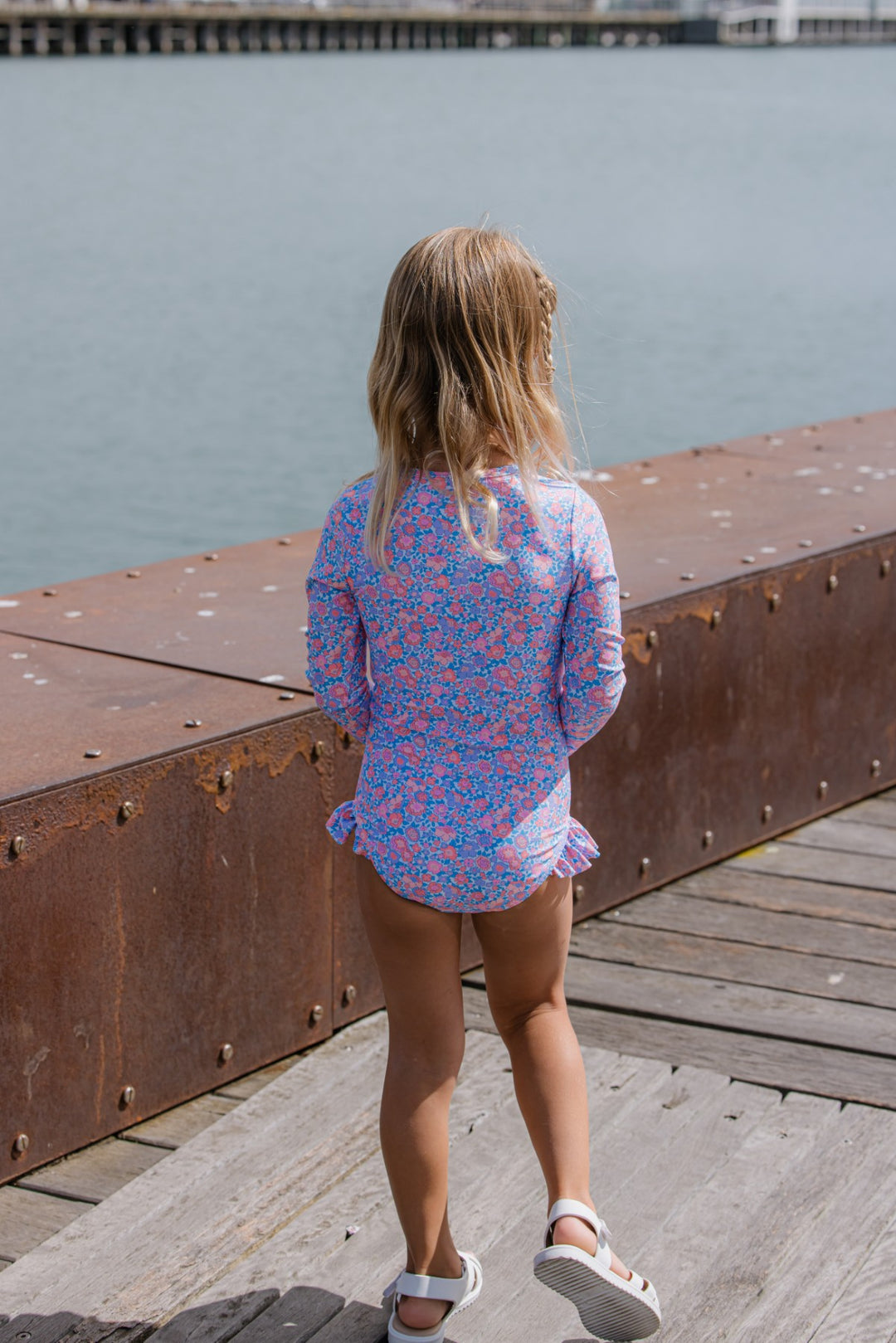 Milky Pretty Posy Long Sleeve Swimsuit