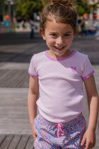 Rib Tee - Pink
