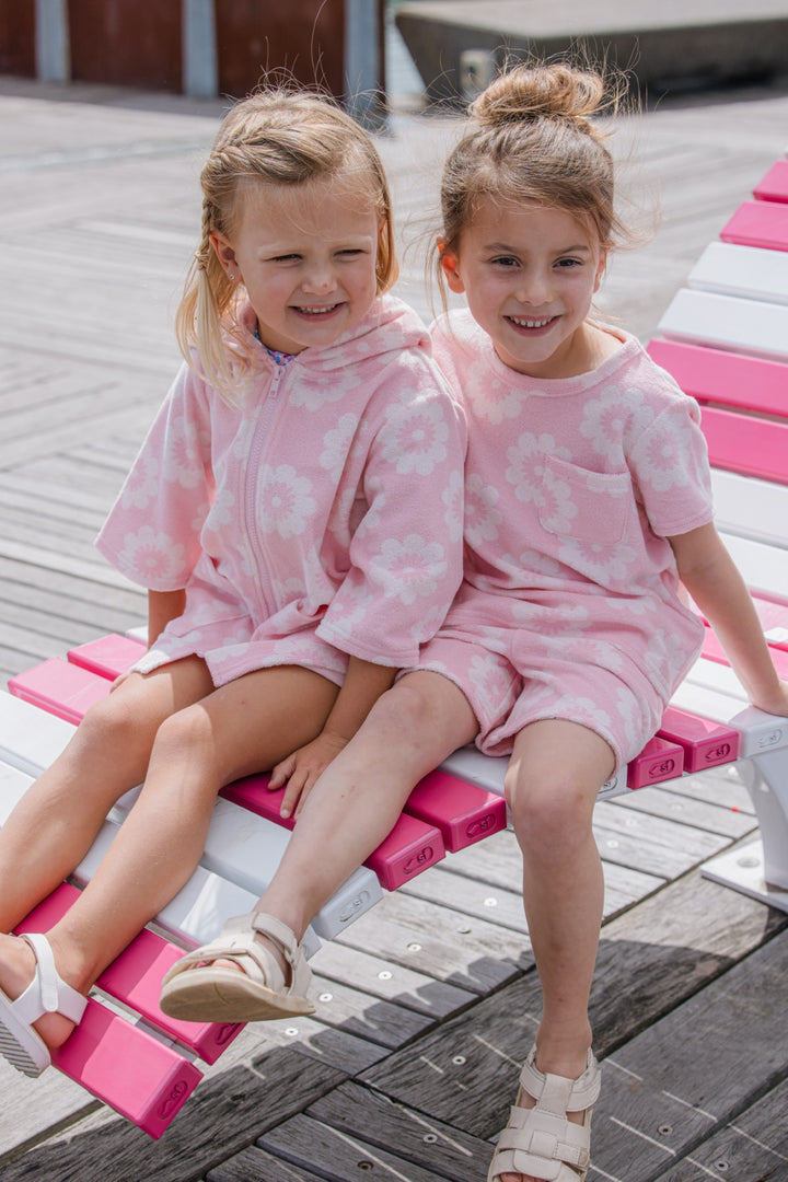 Milky Floral Terry Towelling Set