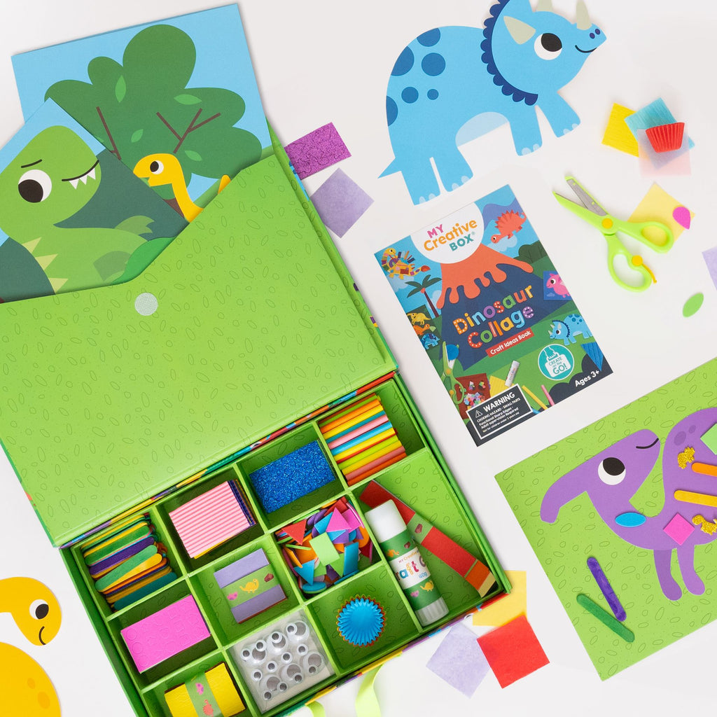 Dinosaur Collage Sensory Craft Box