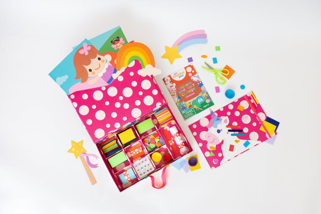 Unicorn and Fairy Collage Sensory Craft Box