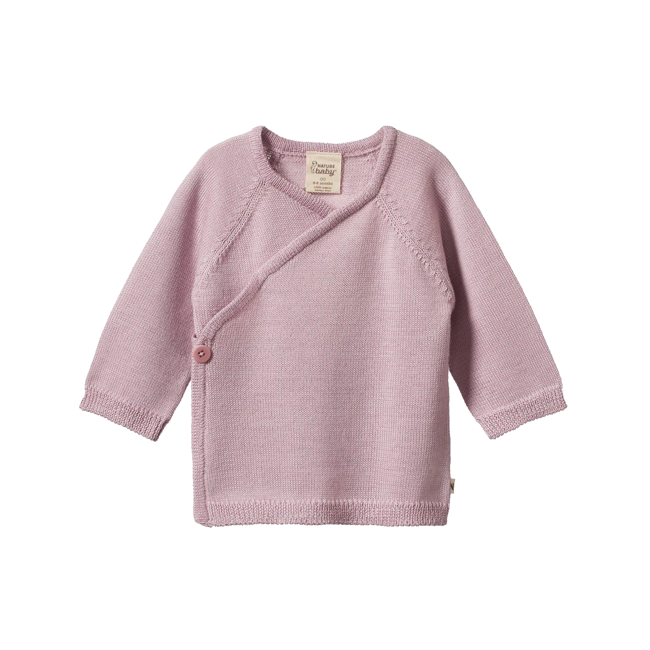 Merino Knit Kimono Jacket - Lilac