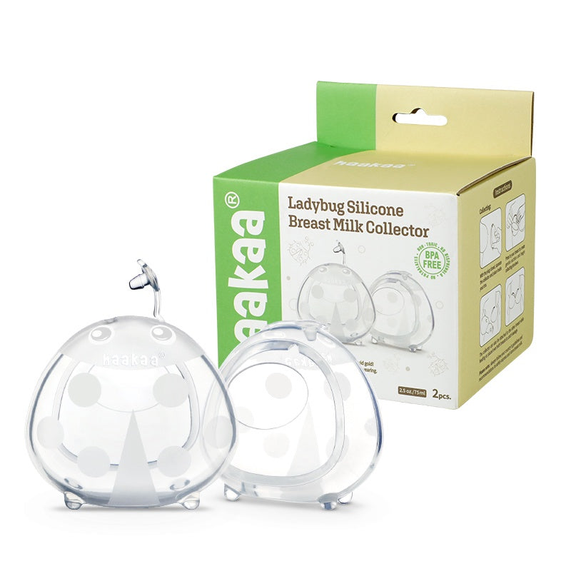 Haakaa Ladybug Silicone Breast Milk Collector 2 pack - 75ml