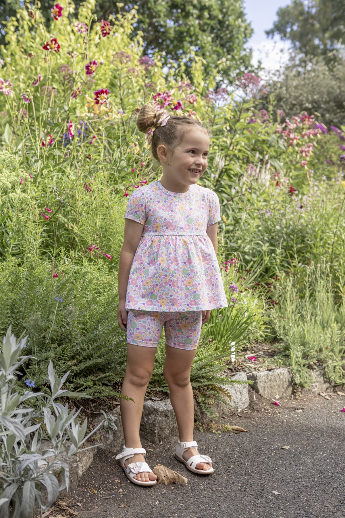 Pastel Garden Bike Short