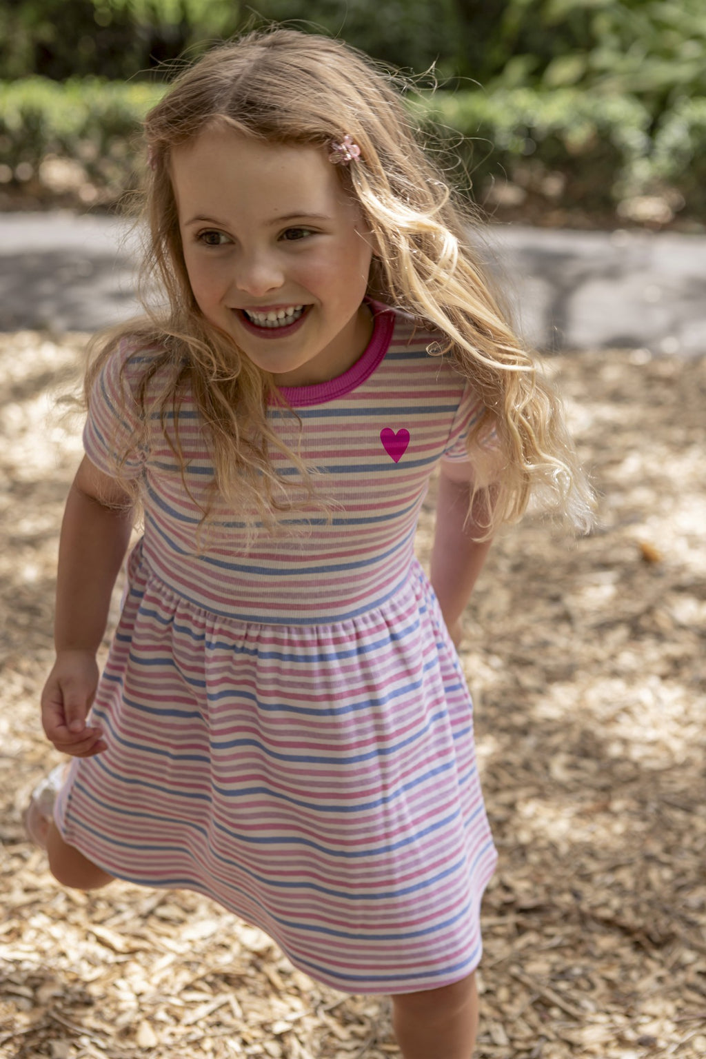Pretty Stripe Rib Dress