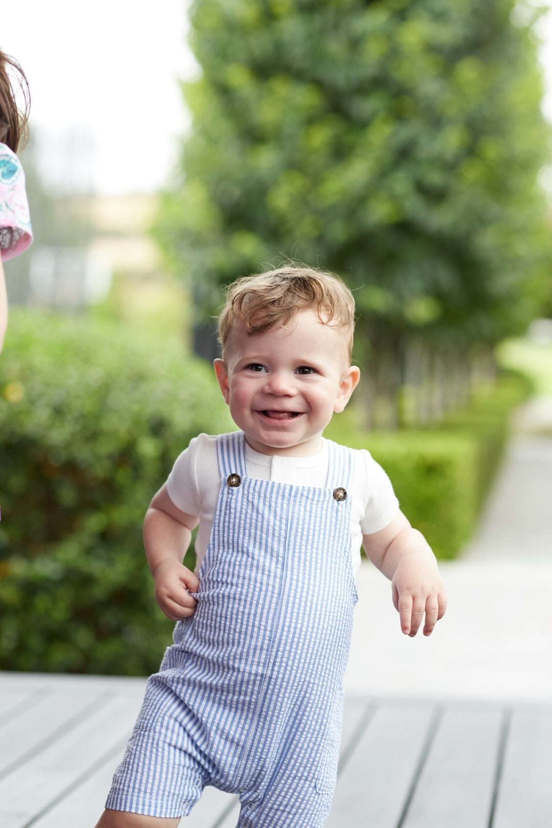 Milky Yacht Stripe Overall - Blue Stripe