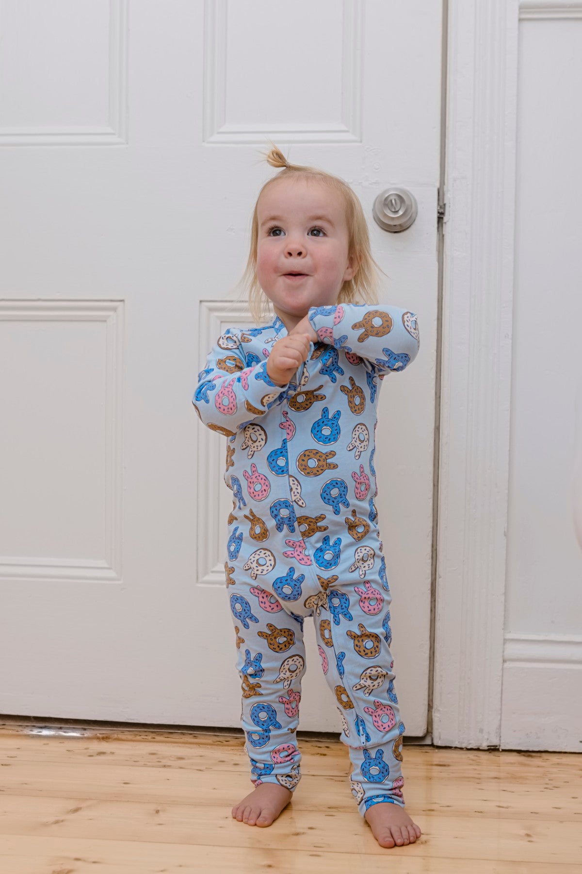 Donut Bunny Zip Romper