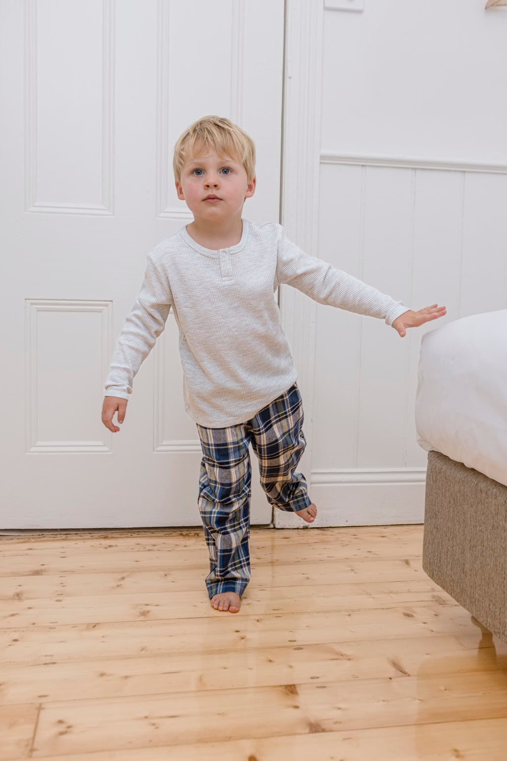 Chester Check PJ's - Navy
