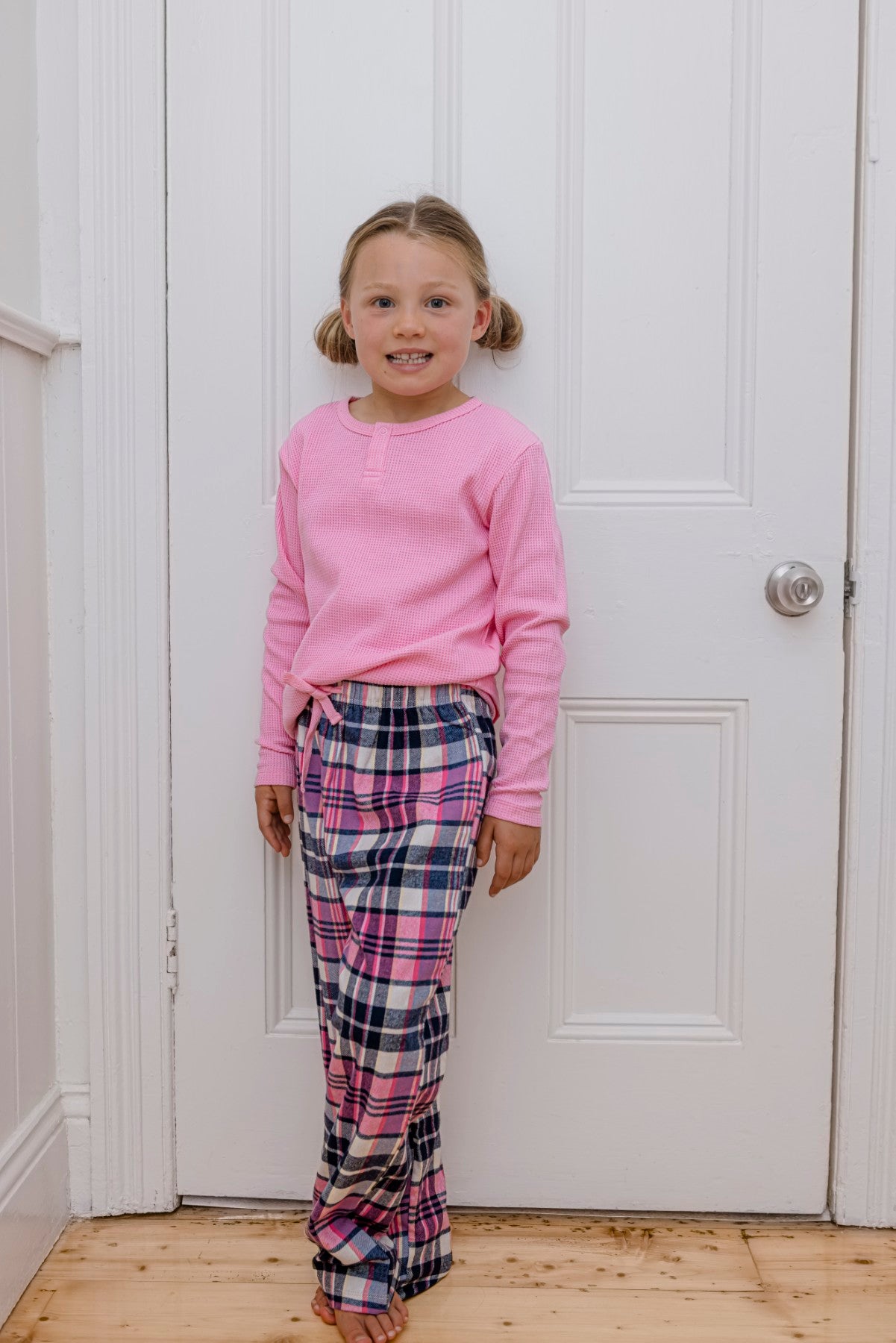 Chester Check PJ's - Marshmellow