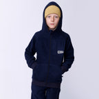 Teddy Zip Up - Navy