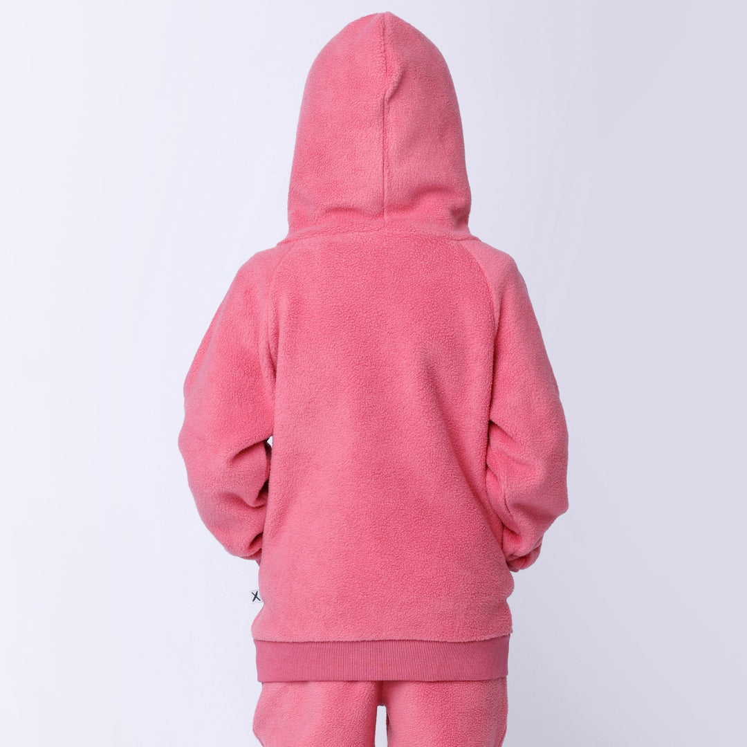 Minti Teddy Zip Up - Bubblegum