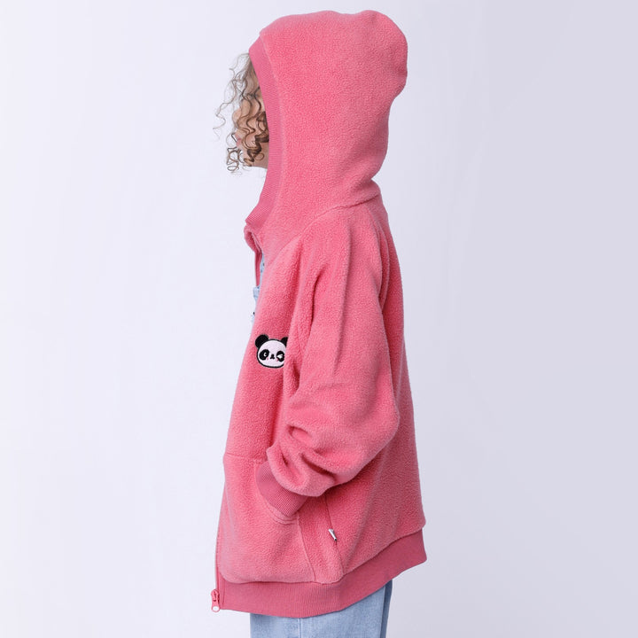 Minti Teddy Zip Up - Bubblegum