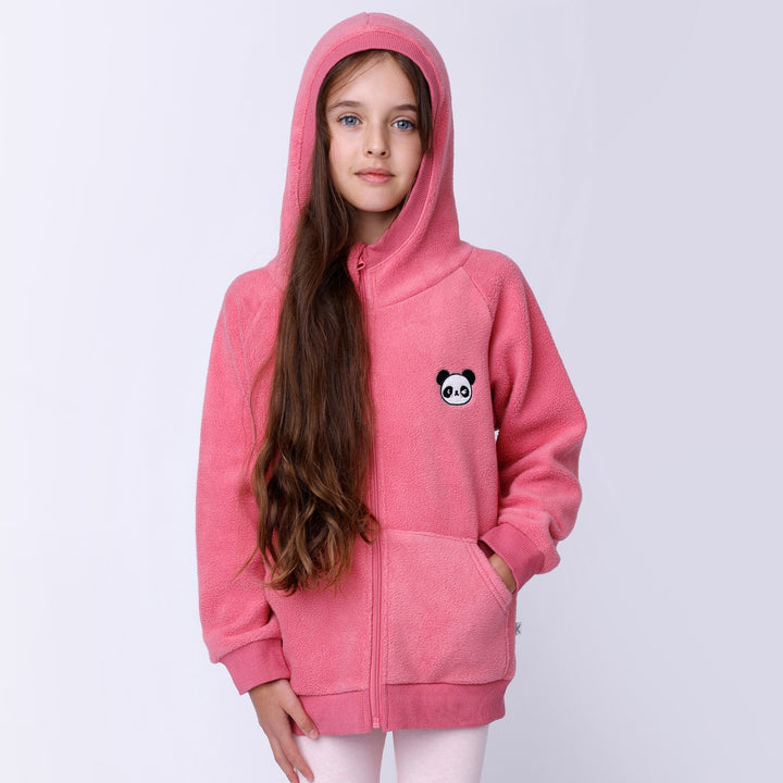 Minti Teddy Zip Up - Bubblegum