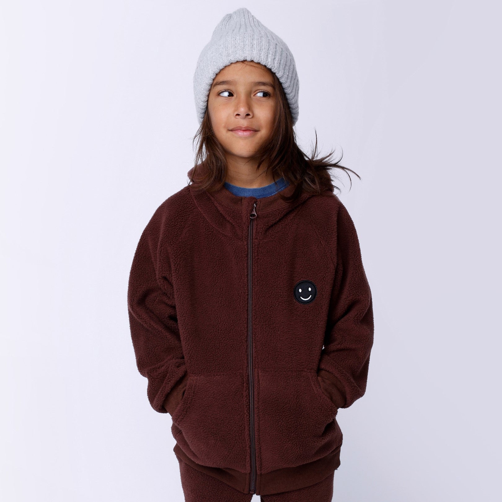 Teddy Zip Up - Chocolate