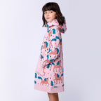 Dancing Unicorns Furry Hoodie Dress - Ballet