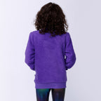 Teddy Half Zip Crew - Purple