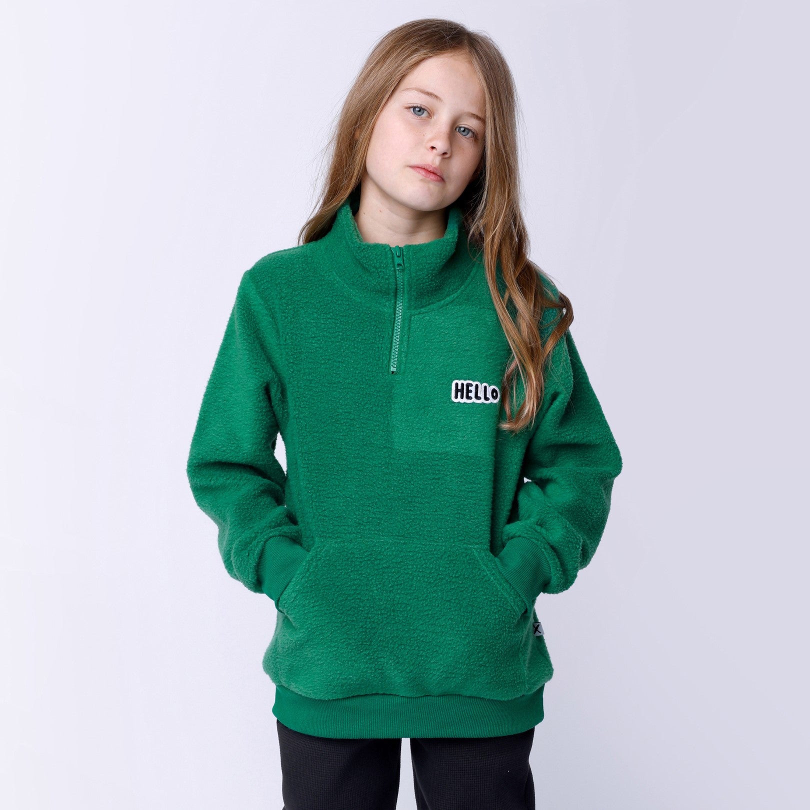 Teddy Half Zip Crew - Turf
