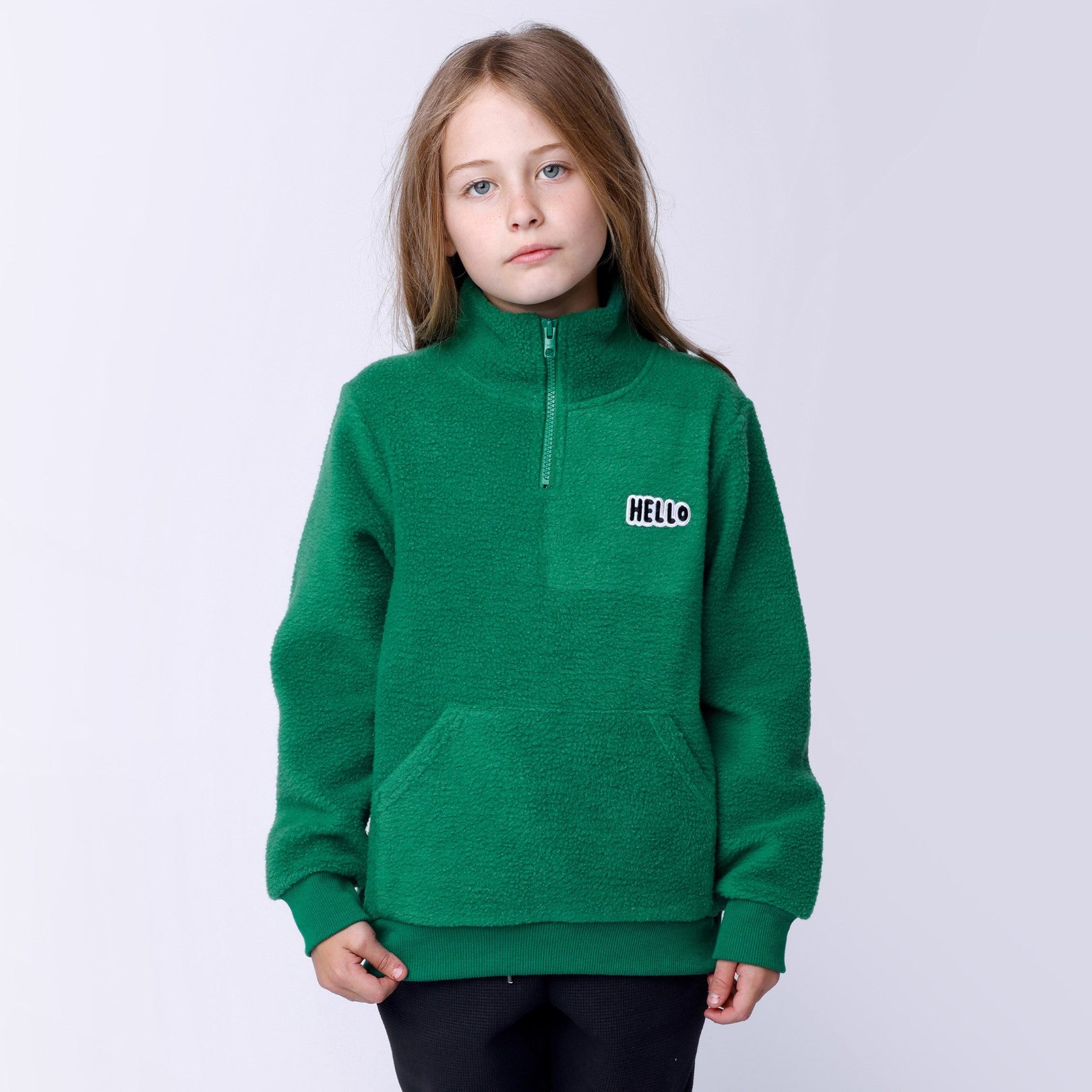 Teddy Half Zip Crew - Turf