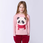 Cosy Panda Tee - Peach