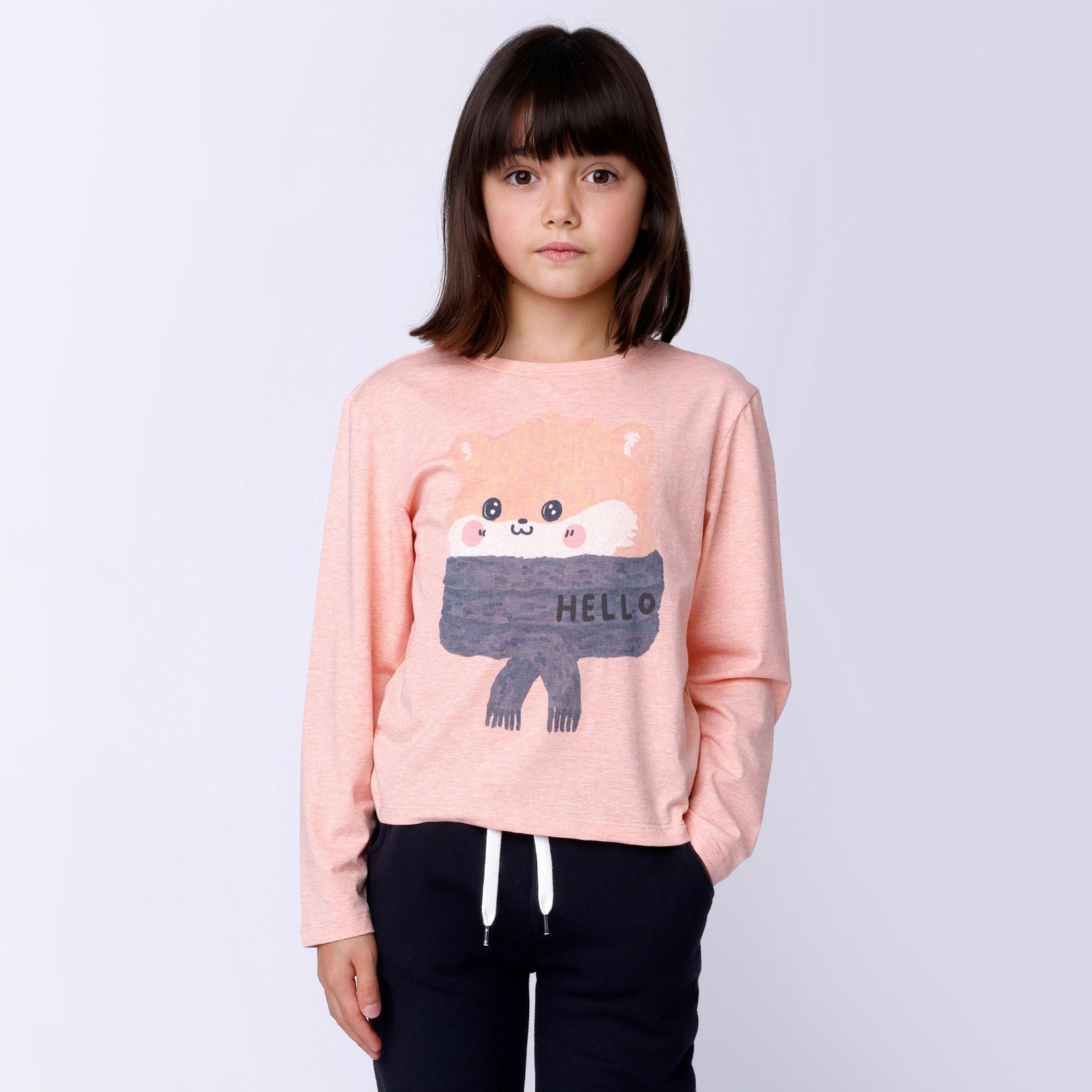 Happy Hamster Tee - Apricot Marle