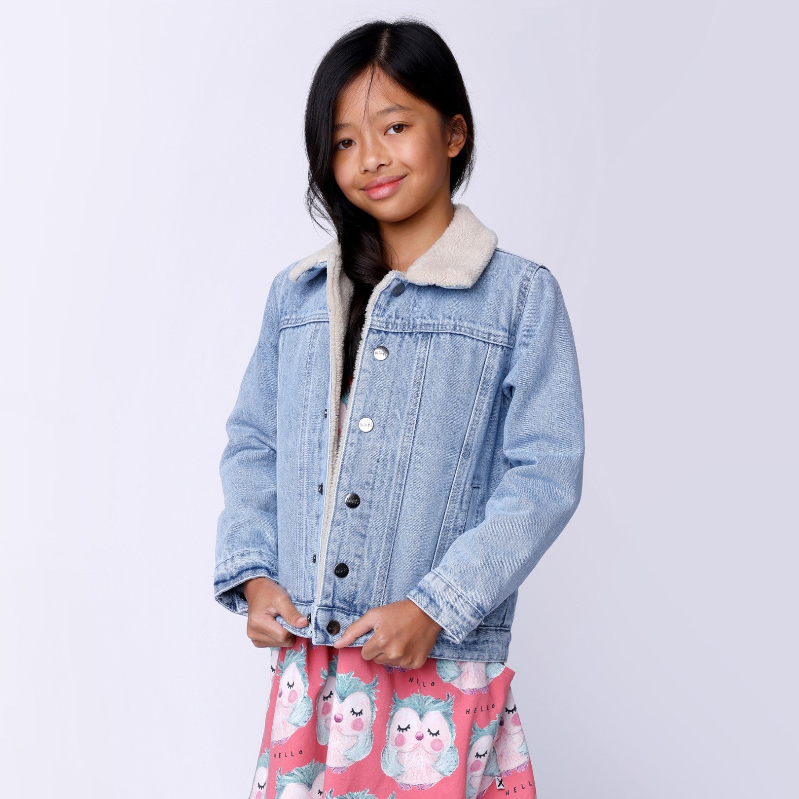 Diamond Denim Bomber - Blue Denim