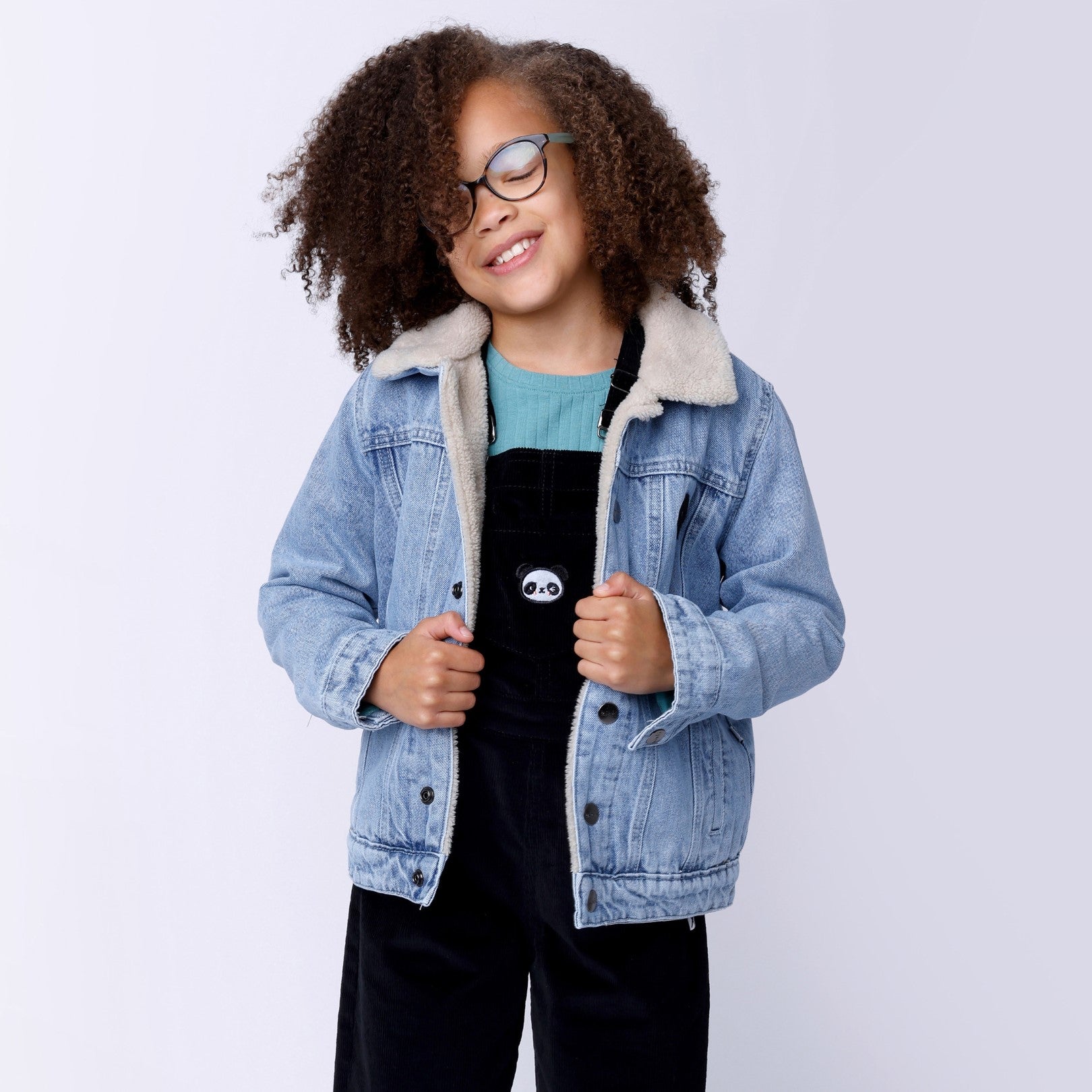 Minti Diamond Denim Bomber Blue Denim