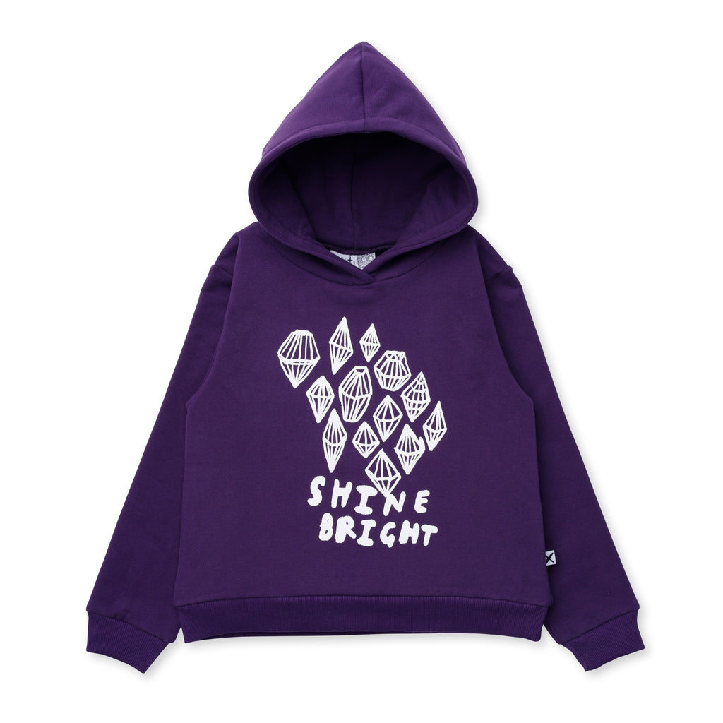 Minti Shine Bright Furry Hood - Grape