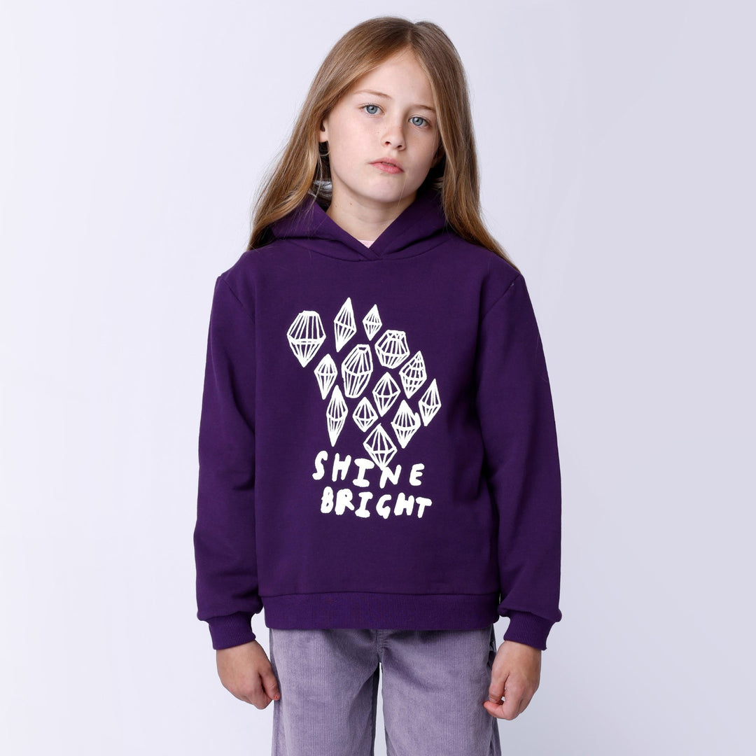 Minti Shine Bright Furry Hood - Grape