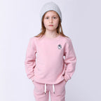Unicorn Patch Furry Crew - Muted Pink