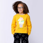 Unicorn Icecream Furry Crew - Mustard