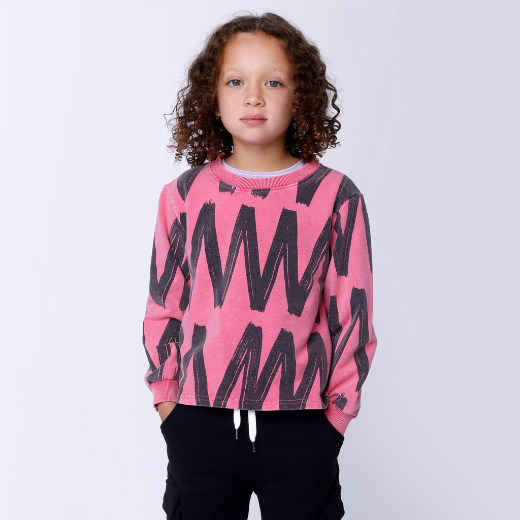 Zig Zag Crew - Pink Wash