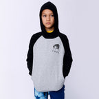Cool Alligator Furry Hood - Grey Marle/Black