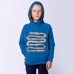 Happy Snake Furry Hood - Teal
