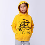 Prawn Surfer Furry Hood - Mustard
