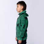 Surf Skate Animals Furry Hood - Grass Green