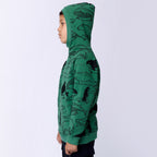 Surf Skate Animals Furry Hood - Grass Green