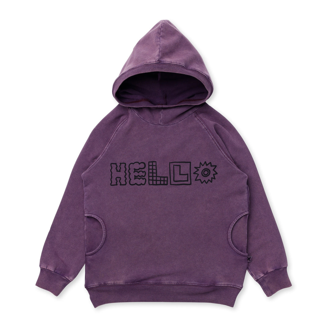 Minti Fancy Hello Hood - Muted Purple Wash