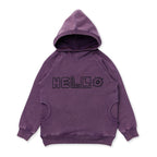 Fancy Hello Hood - Muted Purple Wash