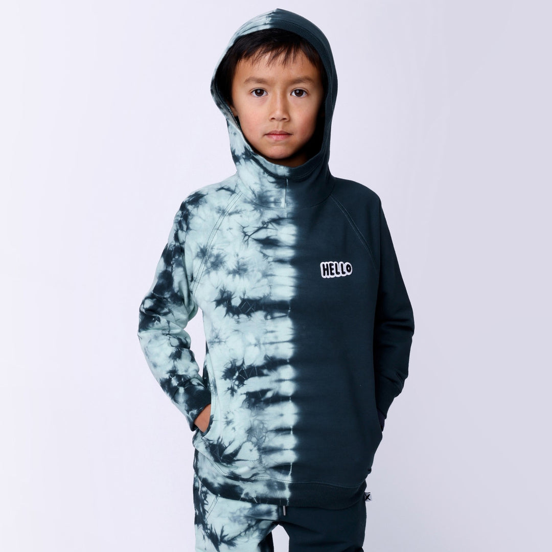 Minti Duo Tie Dye Hood - Forest