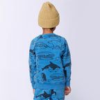 Surf Skate Animals Crew - Sky Wash